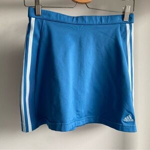 Adidas Light Blue A-Line Mini Skirt